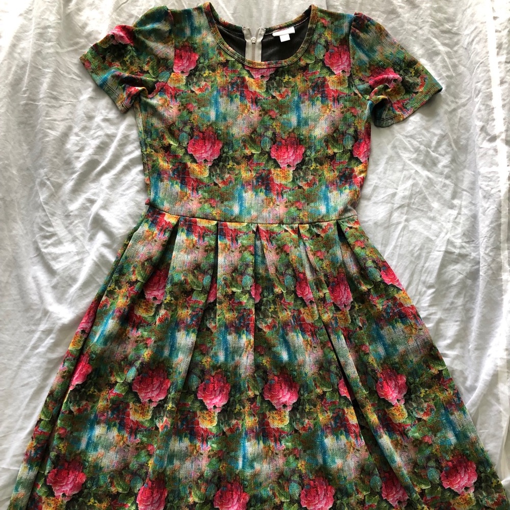 LuLaRoe Amelia Dress with pockets! Size Large